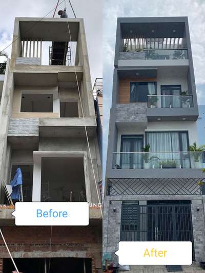 Before & After design ₹₹₹  #sayyedinteriordesigner  #beforeandafter  #exteriors