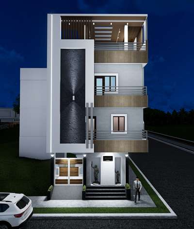 Upcoming residence in Rithala, Delhi 
 #Delhihome  #ElevationHome  #3delevations  #DelhiGhaziabadNoida  #modernhouses