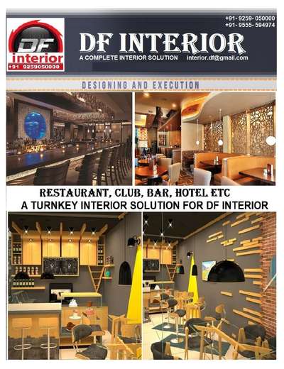 Restaurant, Bar, Hotels, Banquet hall, Cafe, interior Solutions