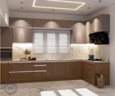 WPC with lamination modular kitchen