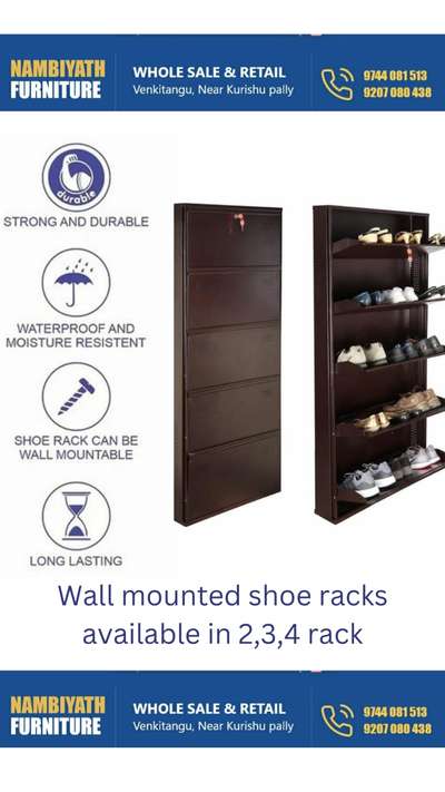 #wall mounted shoerack #shoe_rack #racks