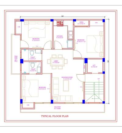 20 x 30 house plan  #FloorPlans  #3BHKHouse bhk #drawingroom  #MasterBedroom