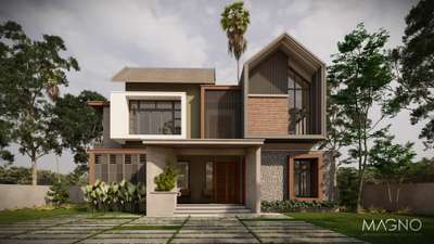 Nizar kallingal
 #magno  #modernhome  #keralahomedesignz  #kerala  #exteriordesigns #ElevationHome  
 #tropicalhouse