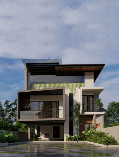 modern contemporary house #ContemporaryHouse  #besthome   #KeralaStyleHouse  #ContemporaryDesigns  #contemporaryhomes