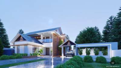 Proposed 1700 sq.ft Residence at Thrissur 
 #homedesignkerala  #residencekerala  #modernhome  #Architectural&Interior  #worldarchitecture  #KeralaStyleHouse   #Buildingconstruction #lowcosthouse