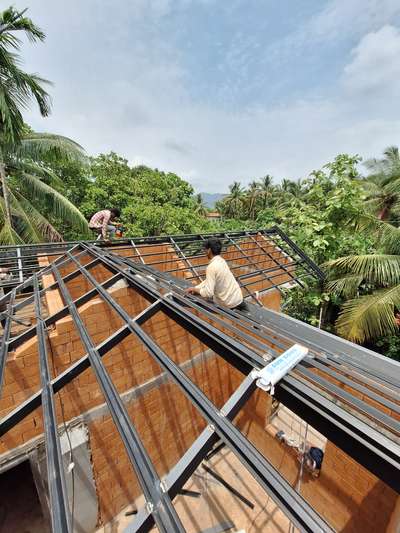 #steelstructure #trussroof #roofing #rooftile #home