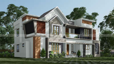 *Exterior 3D elevation*
Realistic 3D design premium quality.
send your plan
https://wa.me/+918593070893 #KeralaStyleHouse  #keralastyle #HouseDesigns