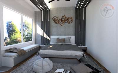 MASTER BEDROOM 
 #interiordesign #Architect #CivilEngineer #moderndesign #moderninteriordesign #3dviews #realisticrender #premiumbedroom