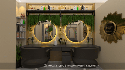 ✨Saloon design✨
for design contact on :- 6262691177
 #saloon #saloondesign  #InteriorDesigner  #Comercial_interiors  #3dvisulization