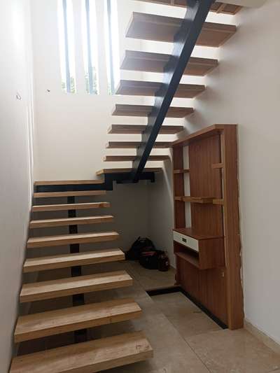 Metal Stairs  #metalstairs #StaircaseDecors #GlassHandRailStaircase #SteelStaircase