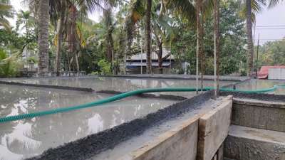 ground floor roof slab completed 50 bag cement