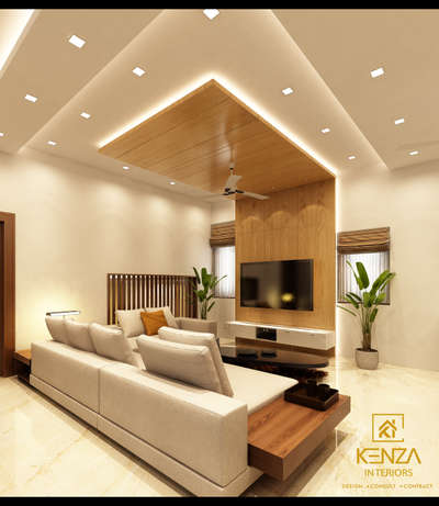 Living room interior by Kenza Interiors, Pazhayannur, Kerala 

#LivingroomDesigns #InteriorDesigner #LivingRoomTV #LivingRoomSofa