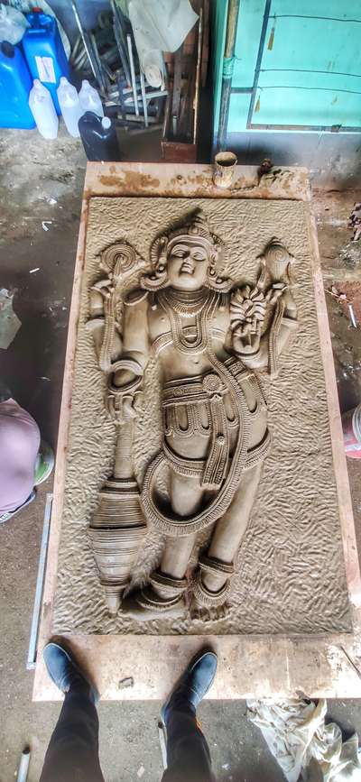 Vishnu  wall relief