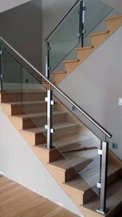 ss handrails with glass