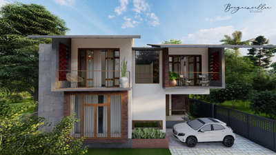 Exterior render #3d #exteriordesigns  #residence3d