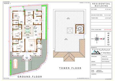 Plan drawing including permit drawing ₹7/sqft. (minimum charge ₹7000)