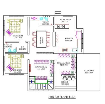 2000 Sqft Double storey Building - # #Building plan#New #groundfloor plan #Firstfloorplan