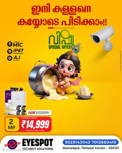 cctv camera full set
#cctvcamerainstallation 
#cctvcamerainstallationguruvayur 
#cctvcamerainstallationkunnamkulam 
#cctvcamerainstallationthrissur 
#cctvcamerapackages 
#eyespotsecuritysolutions 
#Thrissur 
#guruvayur 
#InteriorDesigner 
#5LakhHouse