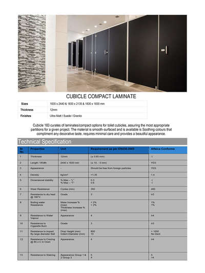 HPL toilet cubicles