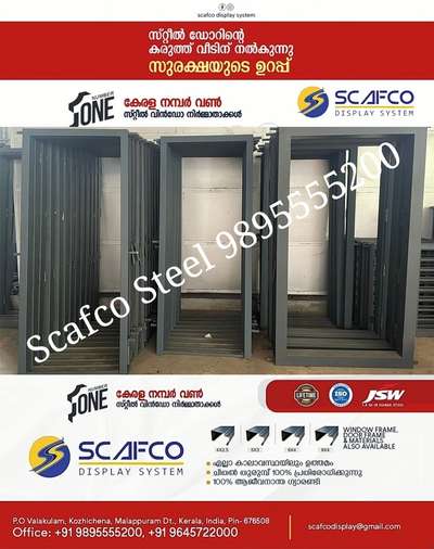 Scafco Steel Door Frame And Window Frames manufacturer 9895555200