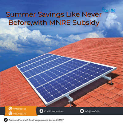 summer savings like never before, with MNRE Subsidy