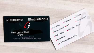 *Bhati interior all types interior work*
pvc flase celing work