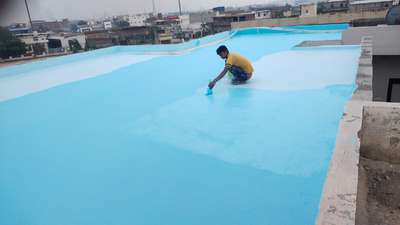 waterproofing with dr Fixit roofseal topcoat sleact