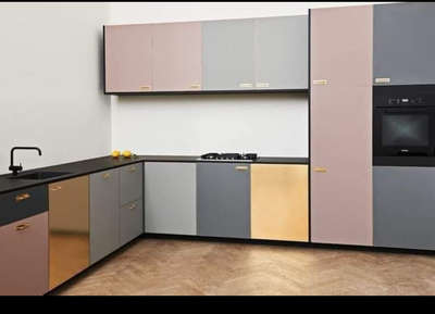 *Modular kitchen *
with material