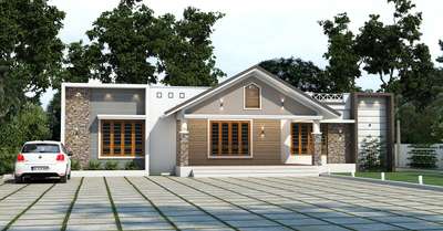 Completed residential building .
Full work committed including design,construction,interior 
 #KeralaStyleHouse  #keralahomeplans