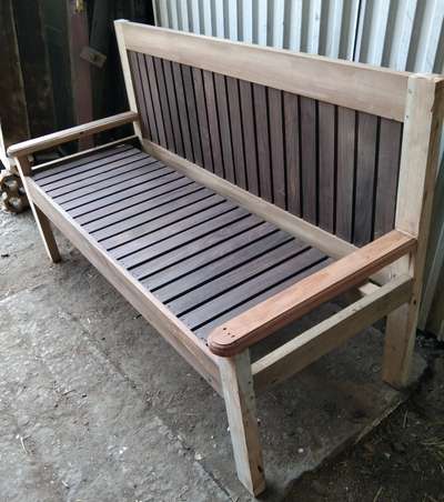 wooden sofa