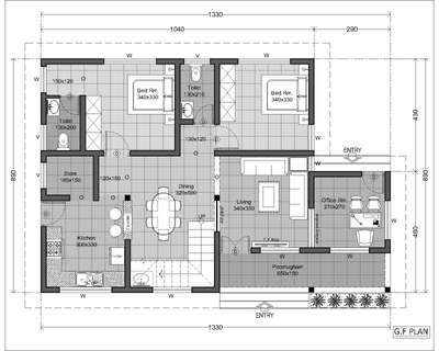 Residential building #2 storey residential address #ground floor area -1139 square feet #first floor area - 661 square feet #total area -1800 square feet.