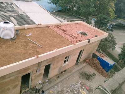 soil leveling and roof brick tile masanaory