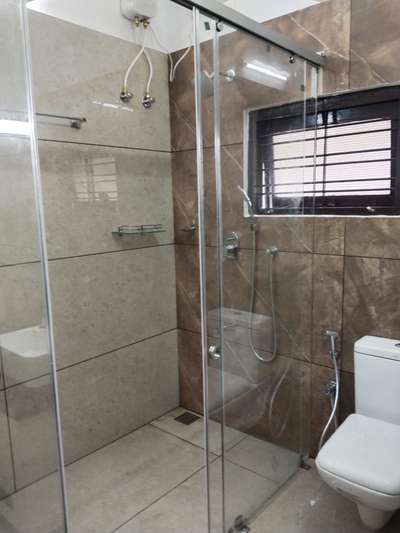 Toilet  glass partition work