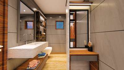Bathroom design #BathroomDesigns  #BathroomTIles  #BathroomCabinet  #dressingunit  #lighting  #trendig ......