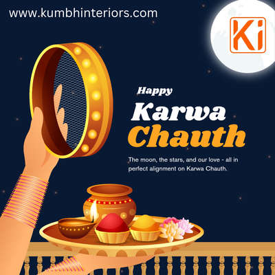 On this special occasion of Karwa Chauth, we at KUMBH INTERIORS wish you and your family a day filled with love, joy, and togetherness. May the bond between you and your loved ones grow stronger with each moment, and may all your dreams and desires come true.

Wishing you prosperity, happiness, and endless blessings.

Warm Regards,
Team 
KUMBH INTERIORS
Mansarovar, Jaipur
www.kumbhinteriors.com
#Jaipur #mansarovar #jagatpura #InteriorDesigner 
#kumbhinteriors