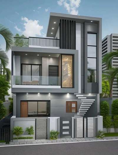 23 feet front elevation design
#moderndesign 
#3D_Elevation
#Floor_Plans
Contact for complete Solution