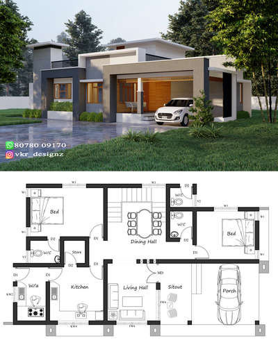 1200sqft budget home
.
.
 #KeralaStyleHouse  #ContemporaryHouse  #budgethomes  #groundfloorplan  #2BHKHouse