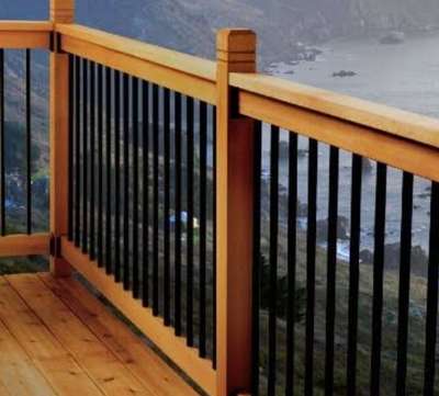 #StaircaseHandRail  #StaircaseHandRail  #WoodenBalcony  #GlassStaircase