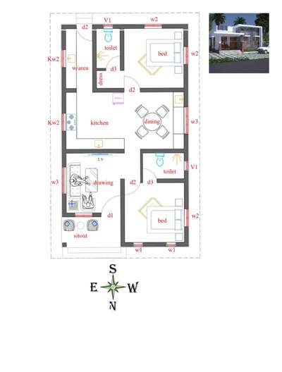 #FloorPlans  #frontElevation  #3delevation🏠