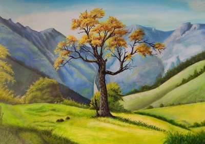 my landscape work and portrait painting