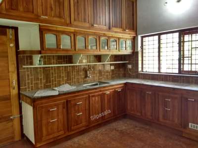 teak wood kitchen