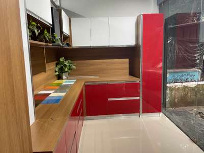 Lacquered glass kitchen in affordable price  #laquered  #glasskitchen  #ModuKitchen