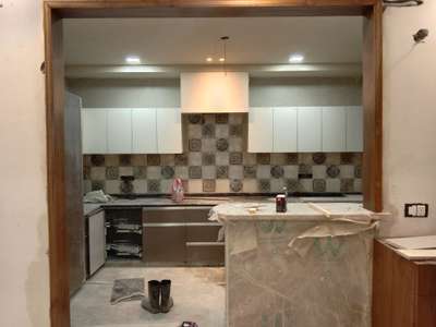 my kitchen tile work... Dehli Kiti Nagar... #