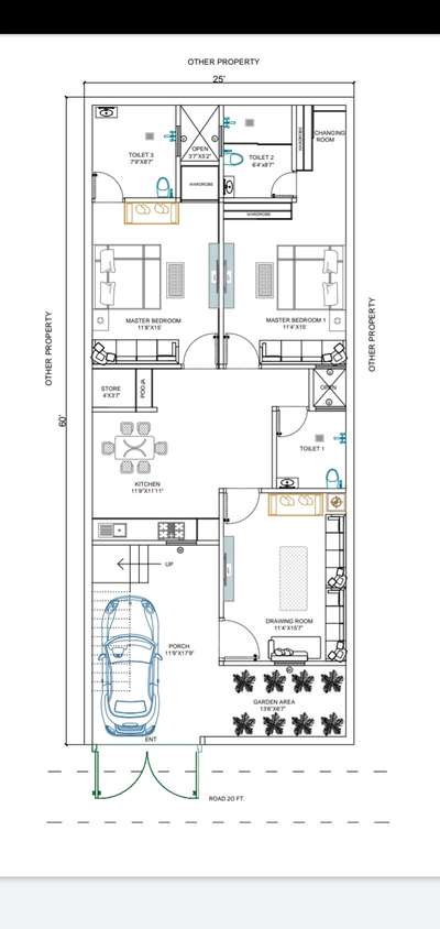 25x60 house plan.
if anyone want to house plans in reasonable price dm me🙂