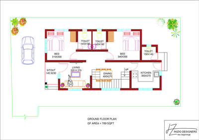 4cent - 2bhk plan

#iniziodesigners  #2bhk #floorplans #4cent