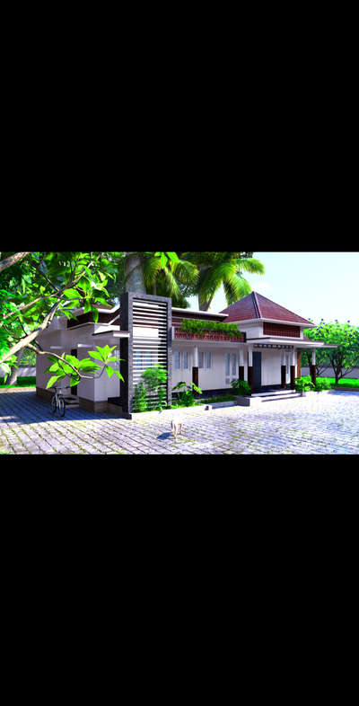 1800 sqft single story house design #exterior #Architect #architecturedesigns #Architectural&Interior #KeralaStyleHouse #exteriordesigns #keralahomeplans
