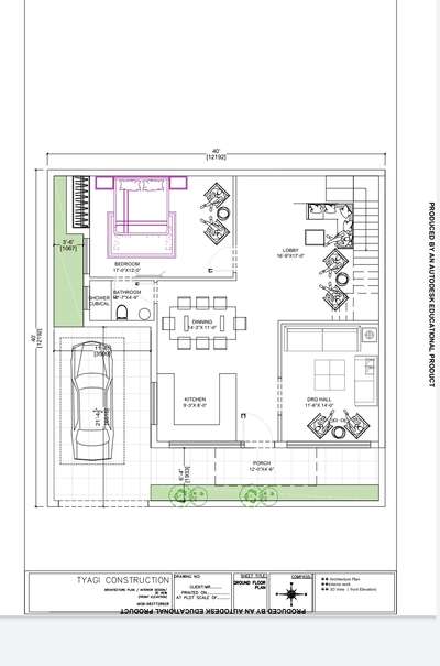plot size 40*40 follow us for more House plan