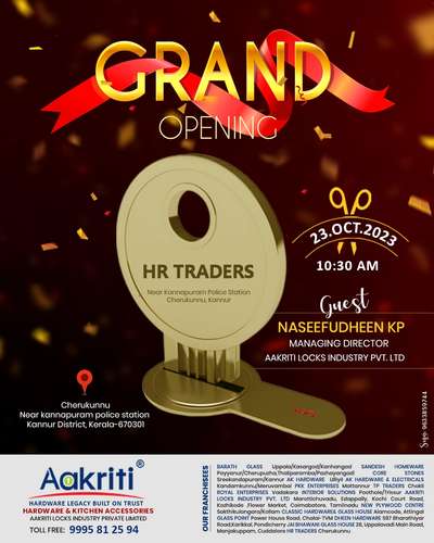 AAKRITI FACTORY OUTLET , CHERUKUNNU - KANNUR

HR Traders
Cherrukkunnu
Near kannapuram police station 
Kannur District
Kerala-670301