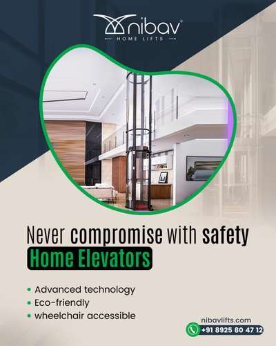 Never compromise with safety 
 Home Elevators 

Advanced technology
Eco-friendly 
Wheelchair accessible

🌏 Website: https://bit.ly/3NiKqf9

📲Contact no : +91 8925804712

#nibavlifts #nibavliftsindia #homelifts #honeinterior #HomeDecor #homeelevators #lifts #elevators #liftforhome
