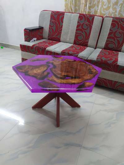 Hexagonal coffee table